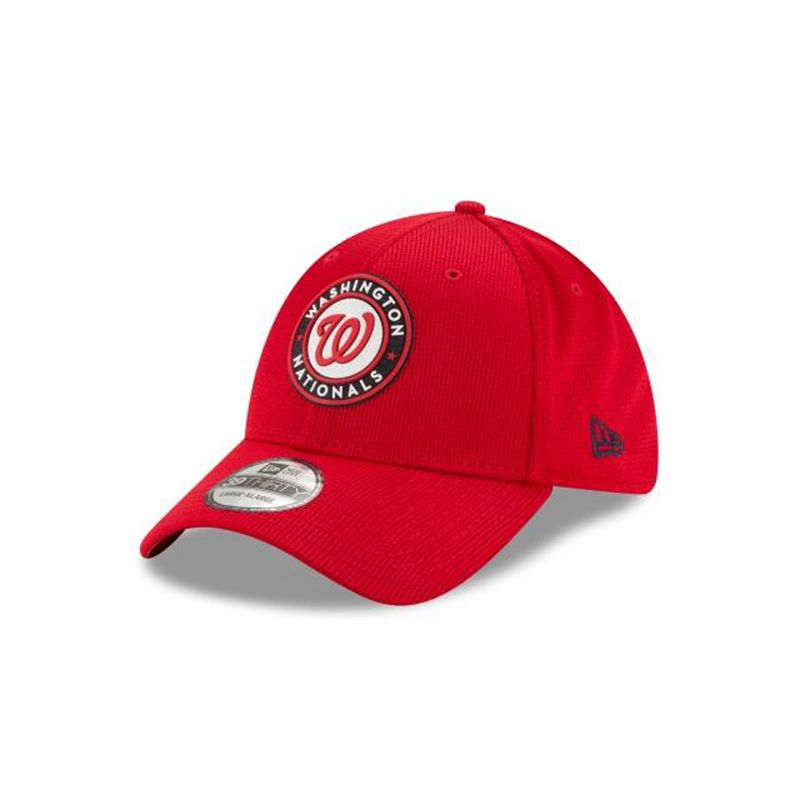 MLB Washington Nationals Clubhouse Collection 39Thirty Stretch Fit (CSU3700) - Red New Era Caps